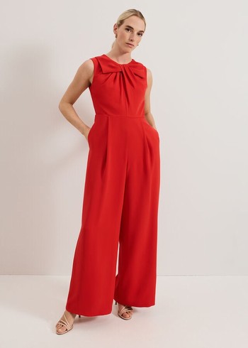 Phase Eight Petite Saffron Dress Red USA | 4532096-DB